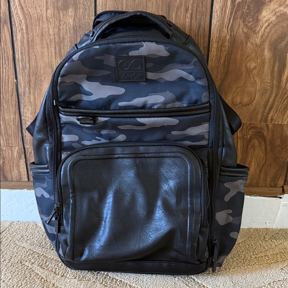 Itzy Ritzy Camo Black Diaper Backpack